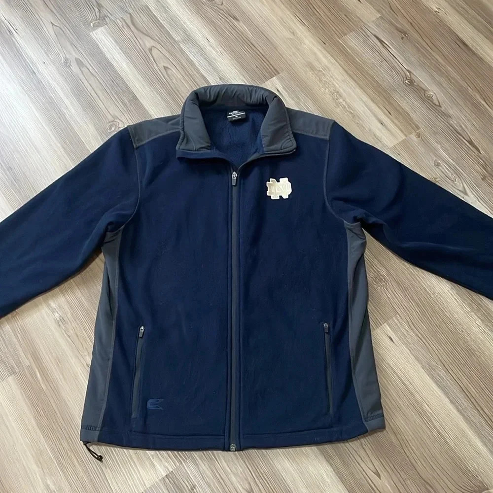 Notre Dame Fighting Irish Colosseum full zip jacket Logo Navy Men’s size M - Picture 3 of 13